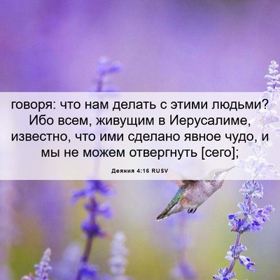 Picture 06 - Деяния 4:16 RUSV - говоря: что нам делать с - Bible Verse Picture
