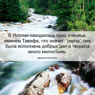 Picture 06 - Деяния 9:36 RUSV - В Иоппии находилась одна - Bible Verse Picture