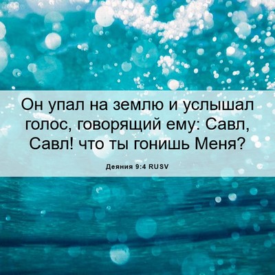 Picture 06 - Деяния 9:4 RUSV - Он упал на землю и услышал - Bible Verse Picture