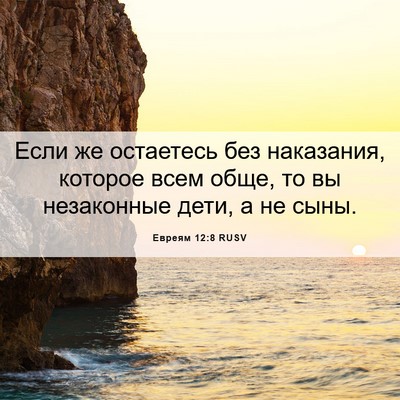 Picture 06 - Евреям 12:8 RUSV - Если же остаетесь без - Bible Verse Picture