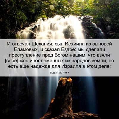 Picture 06 - Ездра 10:2 RUSV - И отвечал Шехания, сын - Bible Verse Picture