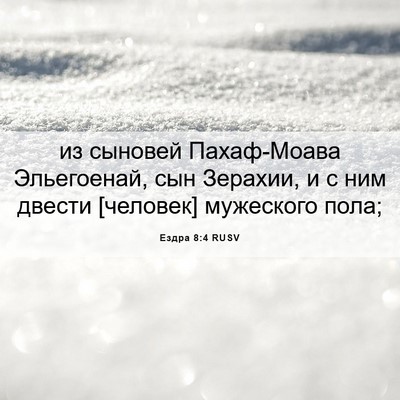 Picture 06 - Ездра 8:4 RUSV - из сыновей Пахаф-Моава - Bible Verse Picture
