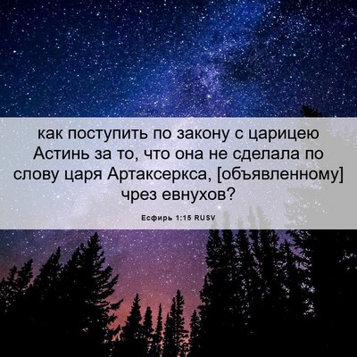 Picture 06 - Есфирь 1:15 RUSV - как поступить по закону с - Bible Verse Picture