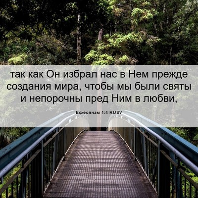 Picture 06 - Ефесянам 1:4 RUSV - так как Он избрал нас в Нем - Bible Verse Picture