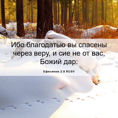 Picture 06 - Ефесянам 2:8 RUSV - Ибо благодатью вы спасены - Bible Verse Picture