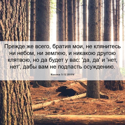 Picture 06 - Иакова 5:12 RUSV - Прежде же всего, братия - Bible Verse Picture
