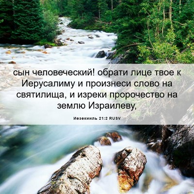 Picture 06 - Иезекииль 21:2 RUSV - сын человеческий! обрати - Bible Verse Picture