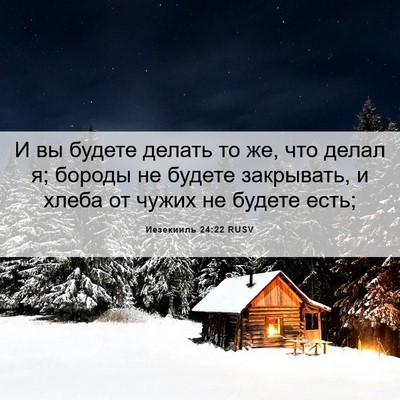 Picture 06 - Иезекииль 24:22 RUSV - И вы будете делать то же, - Bible Verse Picture