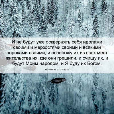 Picture 06 - Иезекииль 37:23 RUSV - И не будут уже осквернять - Bible Verse Picture