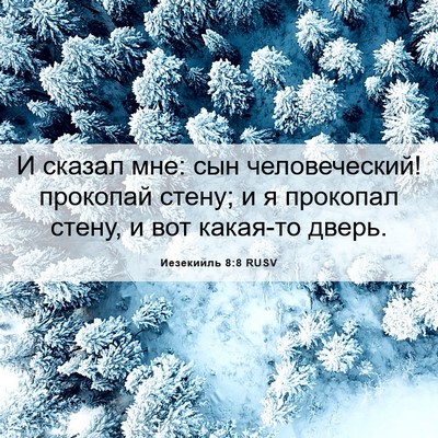 Picture 06 - Иезекииль 8:8 RUSV - И сказал мне: сын - Bible Verse Picture
