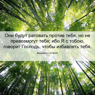 Picture 06 - Иеремия 1:19 RUSV - Они будут ратовать против - Bible Verse Picture