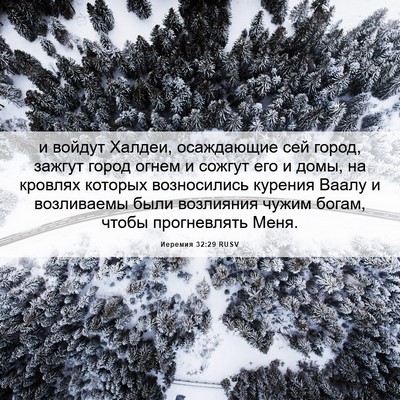 Picture 06 - Иеремия 32:29 RUSV - и войдут Халдеи, - Bible Verse Picture
