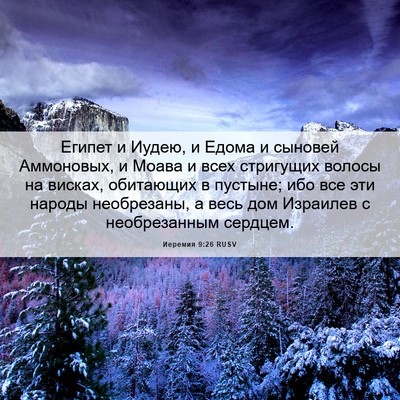 Picture 06 - Иеремия 9:26 RUSV - Египет и Иудею, и Едома и - Bible Verse Picture