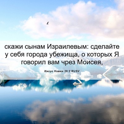 Picture 06 - Иисус Навин 20:2 RUSV - скажи сынам Израилевым: - Bible Verse Picture
