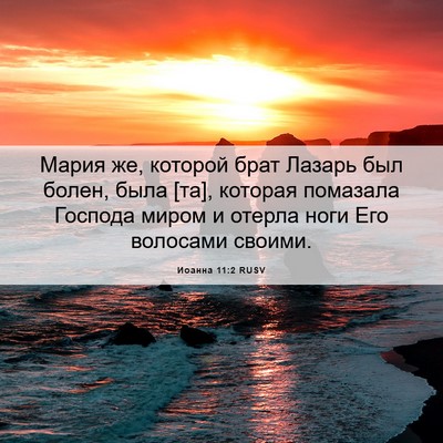 Picture 06 - Иоанна 11:2 RUSV - Мария же, которой брат - Bible Verse Picture