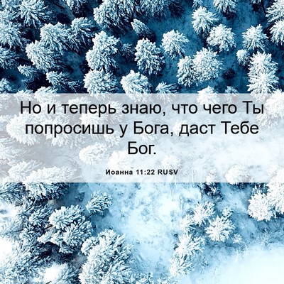 Picture 06 - Иоанна 11:22 RUSV - Но и теперь знаю, что чего - Bible Verse Picture