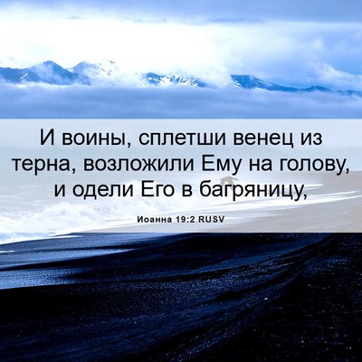 Picture 06 - Иоанна 19:2 RUSV - И воины, сплетши венец из - Bible Verse Picture
