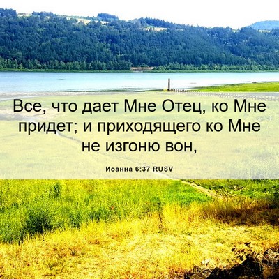 Picture 06 - Иоанна 6:37 RUSV - Все, что дает Мне Отец, ко - Bible Verse Picture