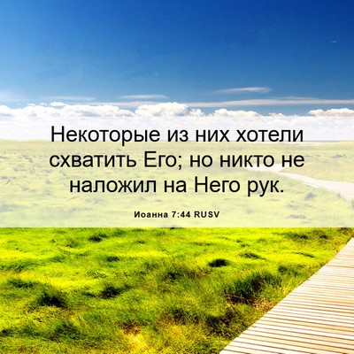 Picture 06 - Иоанна 7:44 RUSV - Некоторые из них хотели - Bible Verse Picture