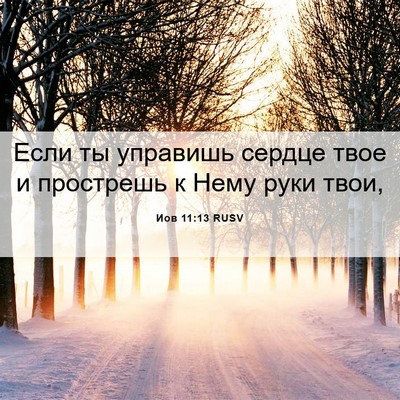 Picture 06 - Иов 11:13 RUSV - Если ты управишь сердце - Bible Verse Picture