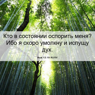 Picture 06 - Иов 13:19 RUSV - Кто в состоянии оспорить - Bible Verse Picture