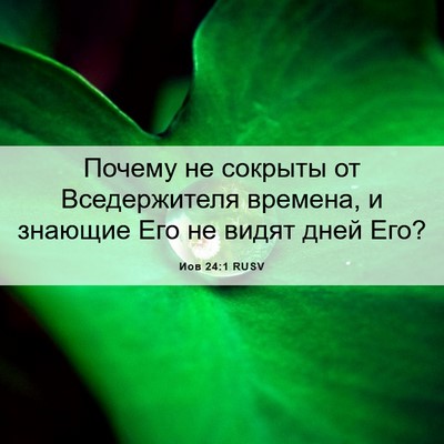 Picture 06 - Иов 24:1 RUSV - Почему не сокрыты от - Bible Verse Picture