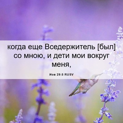 Picture 06 - Иов 29:5 RUSV - когда еще Вседержитель - Bible Verse Picture
