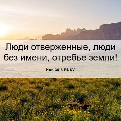 Picture 06 - Иов 30:8 RUSV - Люди отверженные, люди без - Bible Verse Picture
