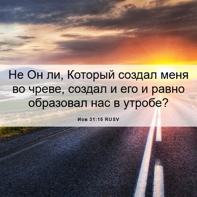 Picture 06 - Иов 31:15 RUSV - Не Он ли, Который создал - Bible Verse Picture
