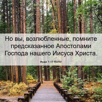 Picture 06 - Иуда 1:17 RUSV - Но вы, возлюбленные, - Bible Verse Picture