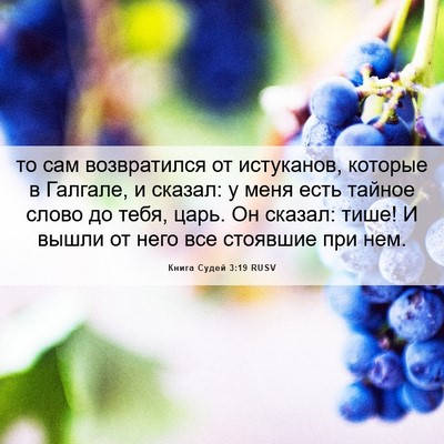 Picture 06 - Книга Судей 3:19 RUSV - то сам возвратился от - Bible Verse Picture