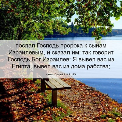 Picture 06 - Книга Судей 6:8 RUSV - послал Господь пророка к - Bible Verse Picture
