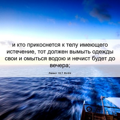 Picture 06 - Левит 15:7 RUSV - и кто прикоснется к телу - Bible Verse Picture