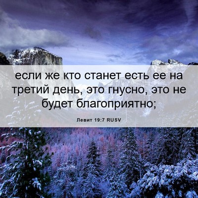 Picture 06 - Левит 19:7 RUSV - если же кто станет есть ее - Bible Verse Picture