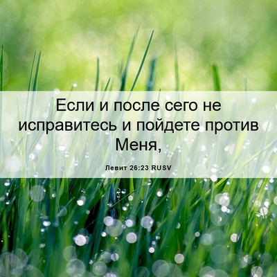Picture 06 - Левит 26:23 RUSV - Если и после сего не - Bible Verse Picture