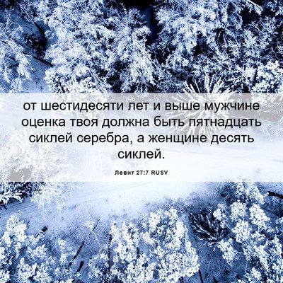 Picture 06 - Левит 27:7 RUSV - от шестидесяти лет и выше - Bible Verse Picture