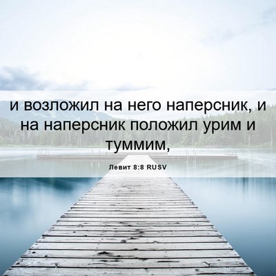 Picture 06 - Левит 8:8 RUSV - и возложил на него - Bible Verse Picture