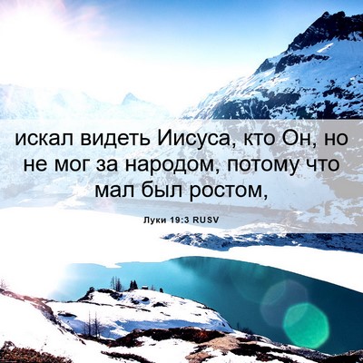 Picture 06 - Луки 19:3 RUSV - искал видеть Иисуса, кто - Bible Verse Picture