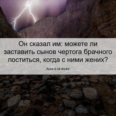 Picture 06 - Луки 5:34 RUSV - Он сказал им: можете ли - Bible Verse Picture