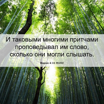 Picture 06 - Марка 4:33 RUSV - И таковыми многими - Bible Verse Picture