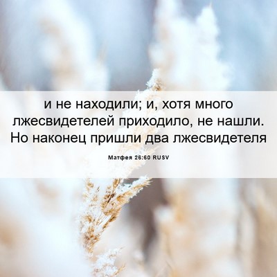 Picture 06 - Матфея 26:60 RUSV - и не находили; и, хотя много - Bible Verse Picture