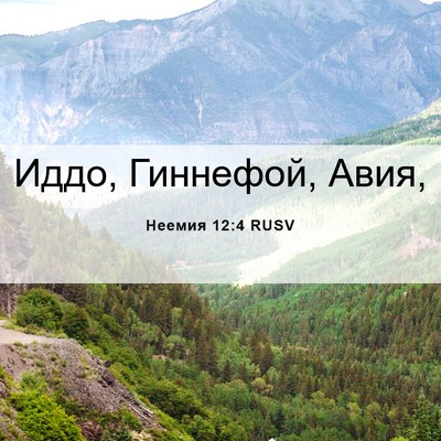 Picture 06 - Неемия 12:4 RUSV - Иддо, Гиннефой, - Bible Verse Picture