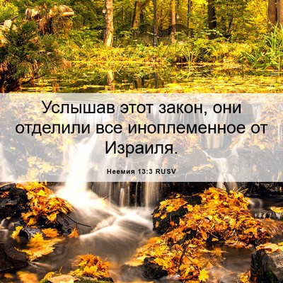 Picture 06 - Неемия 13:3 RUSV - Услышав этот закон, они - Bible Verse Picture