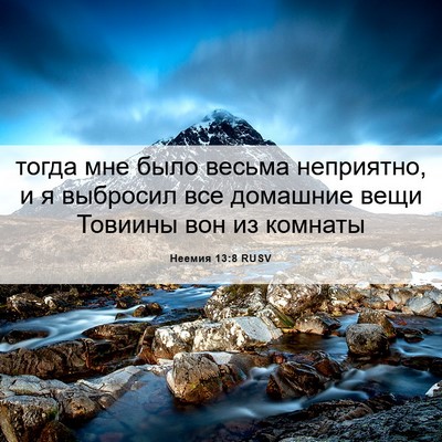 Picture 06 - Неемия 13:8 RUSV - тогда мне было весьма - Bible Verse Picture