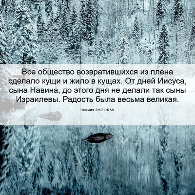 Picture 06 - Неемия 8:17 RUSV - Все общество - Bible Verse Picture