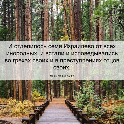 Picture 06 - Неемия 9:2 RUSV - И отделилось семя - Bible Verse Picture