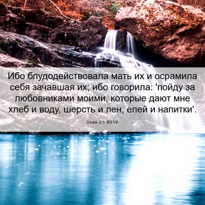 Picture 06 - Осия 2:5 RUSV - Ибо блудодействовала мать - Bible Verse Picture