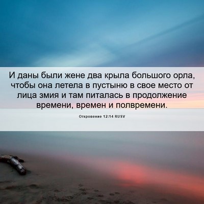 Picture 06 - Откровение 12:14 RUSV - И даны были жене два крыла - Bible Verse Picture
