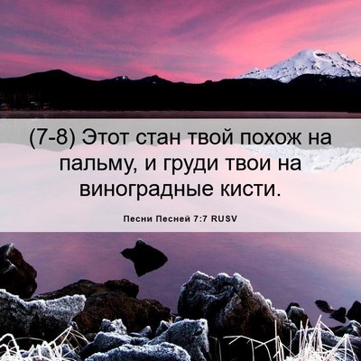 Picture 06 - Песни Песней 7:7 RUSV - (7-8) Этот стан твой похож на - Bible Verse Picture