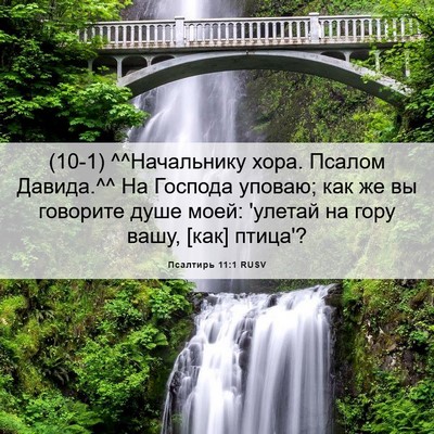 Picture 06 - Псалтирь 11:1 RUSV - (10-1) ^^Начальнику хора. - Bible Verse Picture